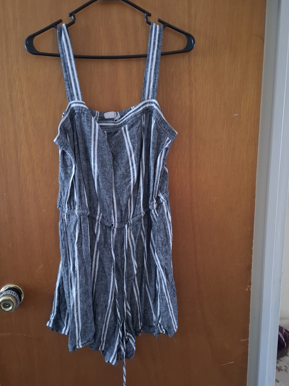 GAP Grey and White Striped Girls One-Piece Romper